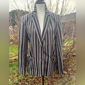 Vintage 1980s striped blazer by Panther Sz 10